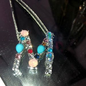 SALE! NEW JEWEL ‘M’ NECKLACE